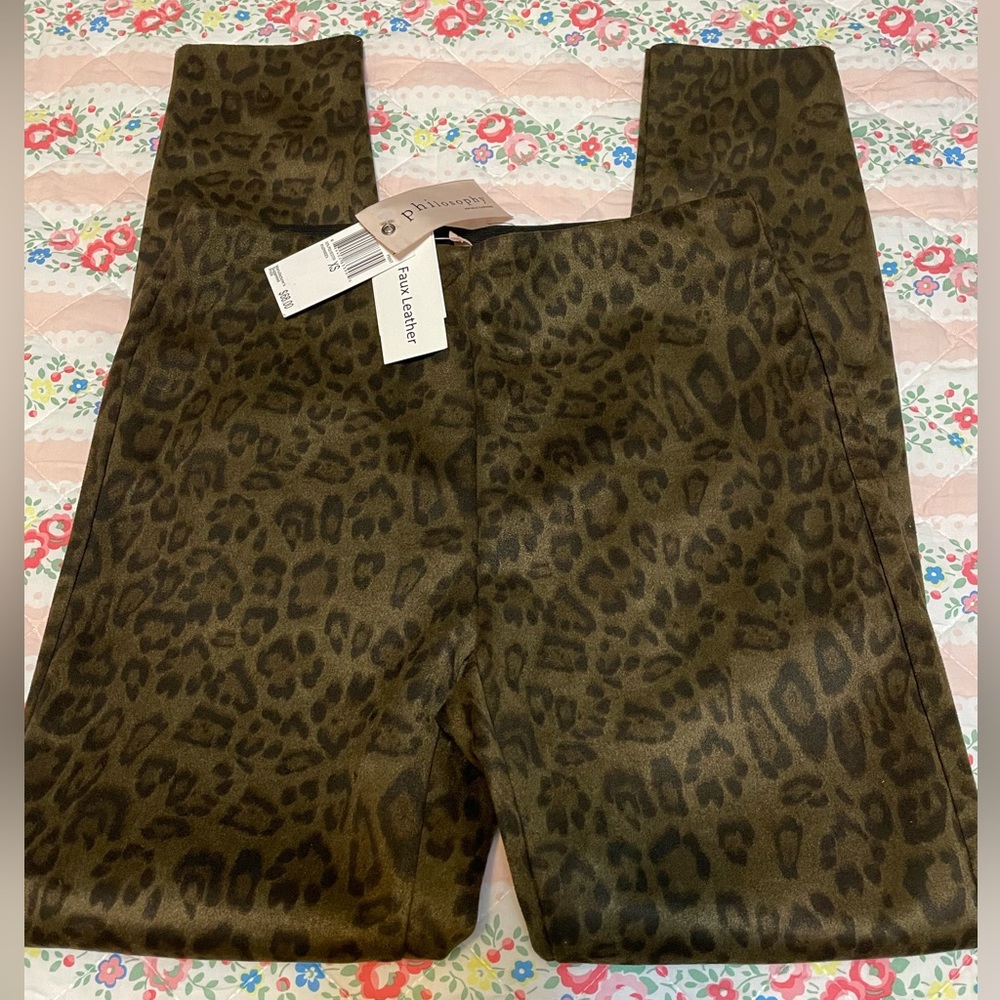 Philosophy Pull On Pant Faux Suede NWT Size XS